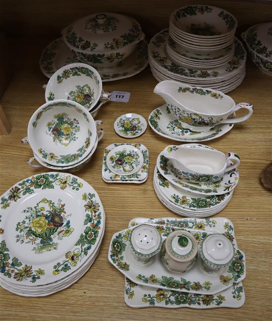 A quantity of Masons Ironstone Strathmore pattern tableware